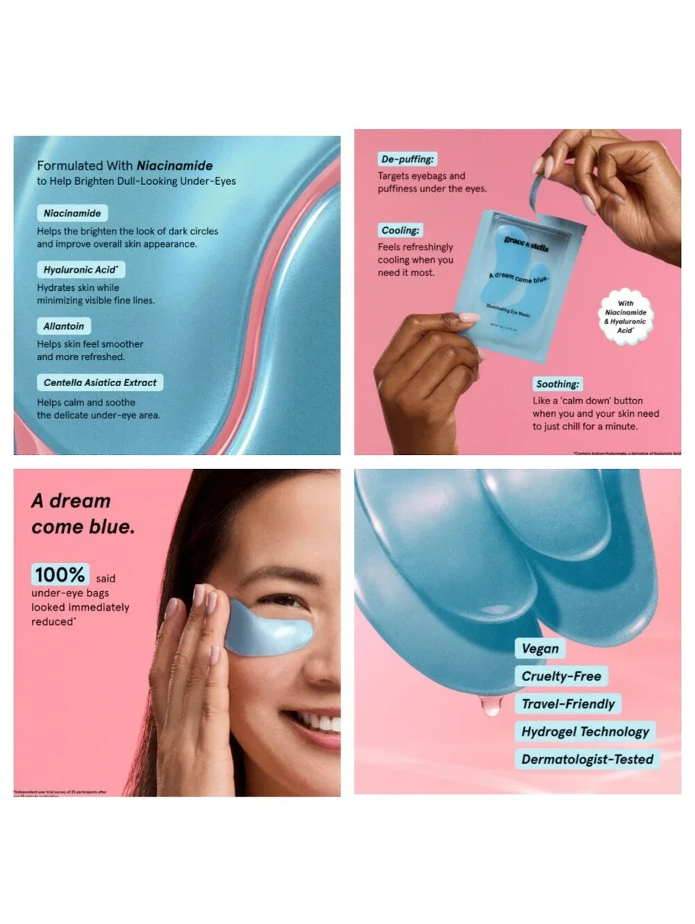 🎉3•$13/4•$16🎉 GRACE & STELLA Eye Mask Heroes